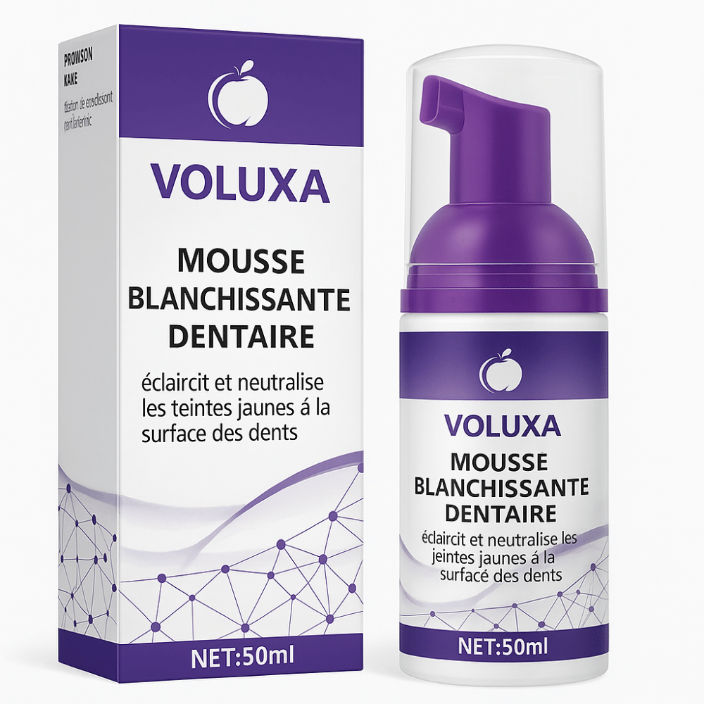 Mousse blanchissante dentaire